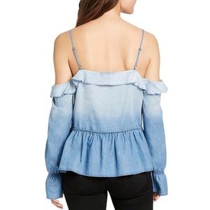 William Rast Tops - NWT William Rast Cold Shoulder Denim Top William Rast Tops - NWT William Rast Cold Shoulder Denim Top